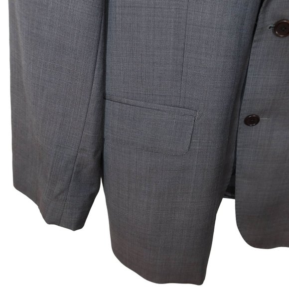 ERMENEGLIDO ZEGNA Wool Traveler Cloth Two Button Blazer Saks Fifth Avenue 46R - Picture 4 of 12